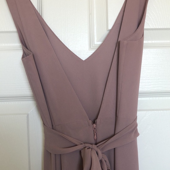 Show Me Your Mumu Jenn Maxi Dress ~ Neutral Mauve Chiffon - Picture 6 of 10